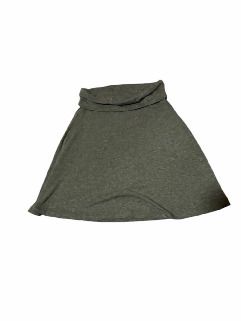 Women's Fold-Over Waist A-Line Skirt - Vintage Grey Skirt